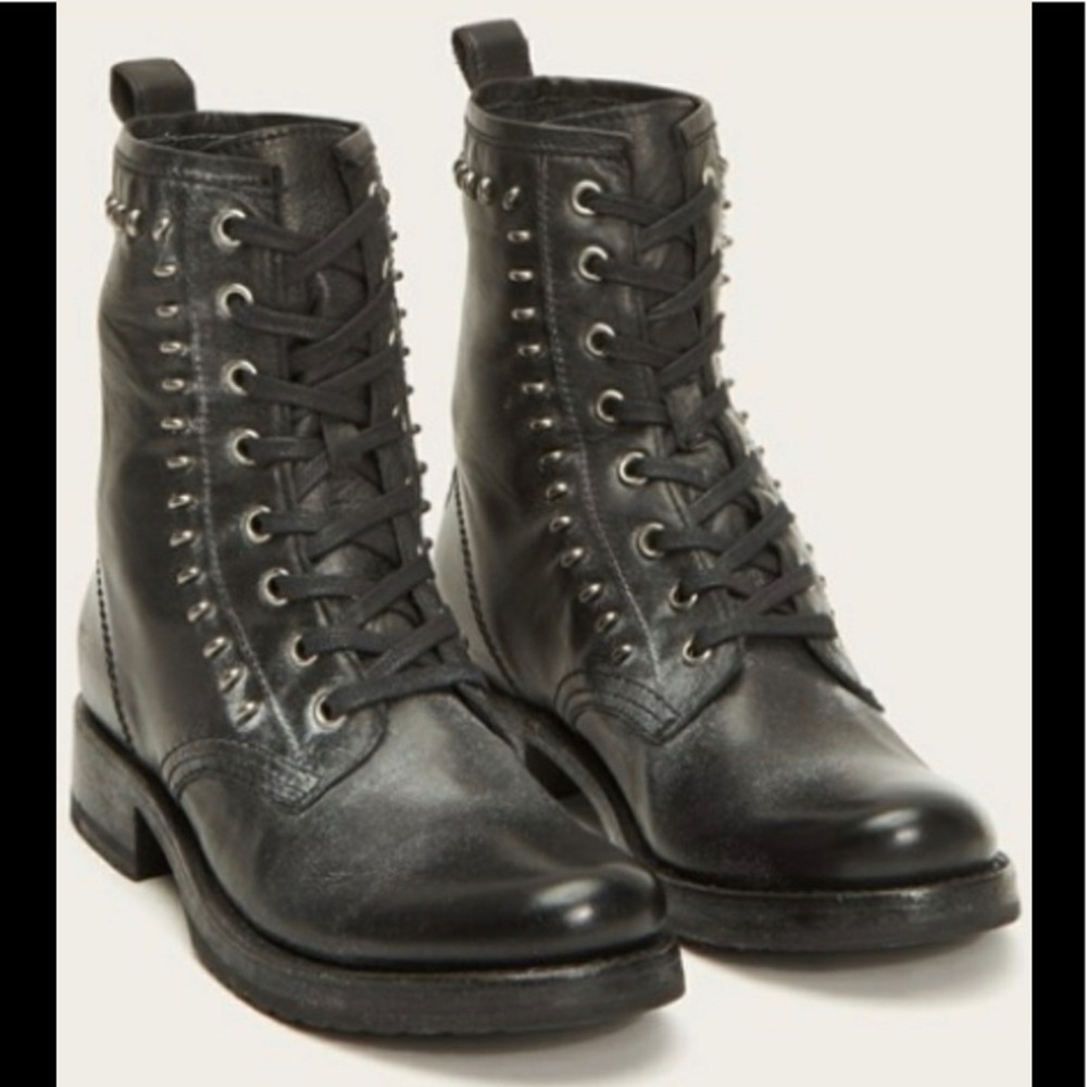 Frye Veronica Rebel Combat Boots, Size 7